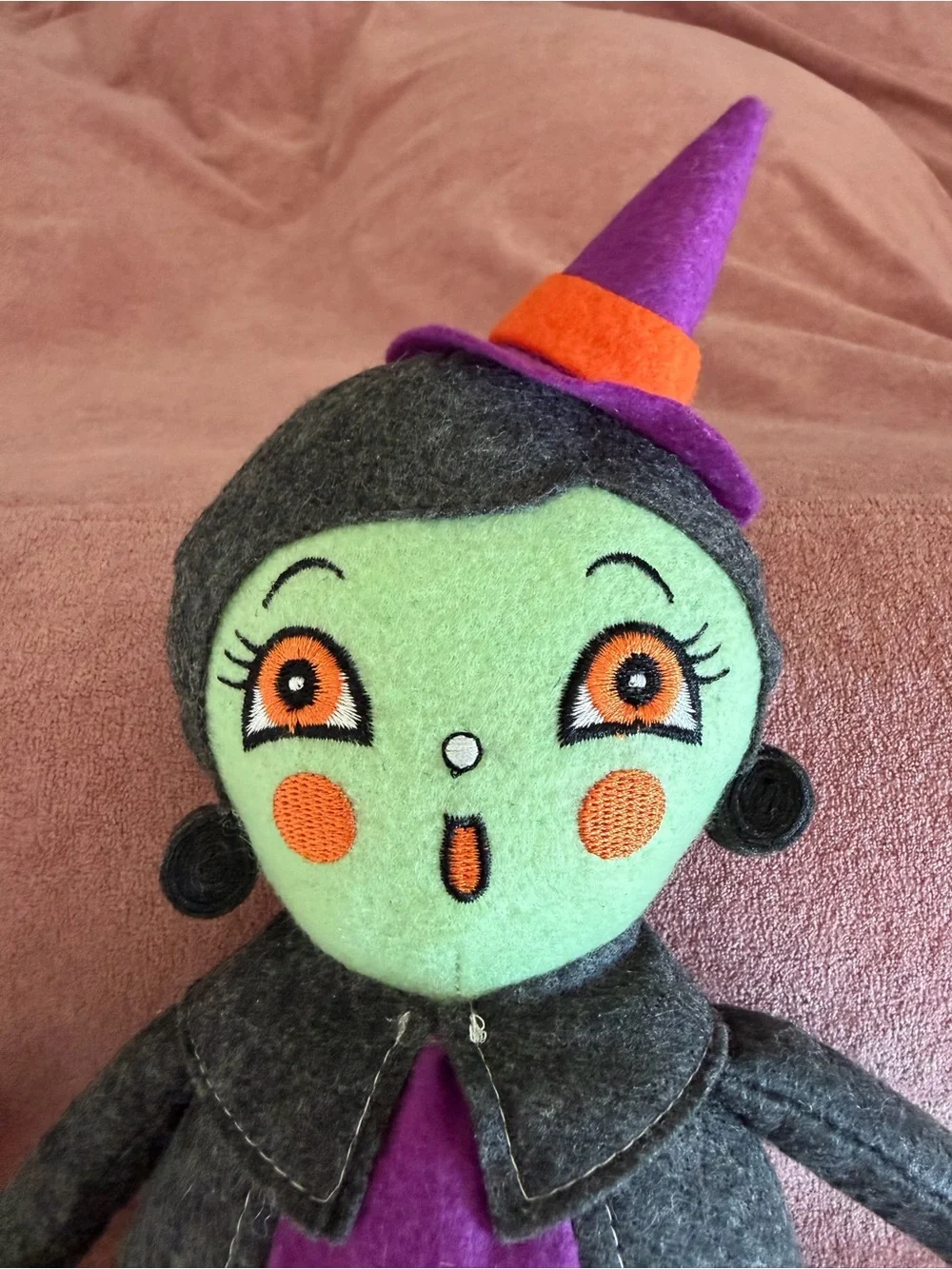 Johanna Parker Halloween Witch Plush Shelf Sitter